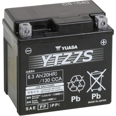 YUASA YTZ-7S KANT-EN-KLARE AGM ONDERHOUDSVRIJE ACCU