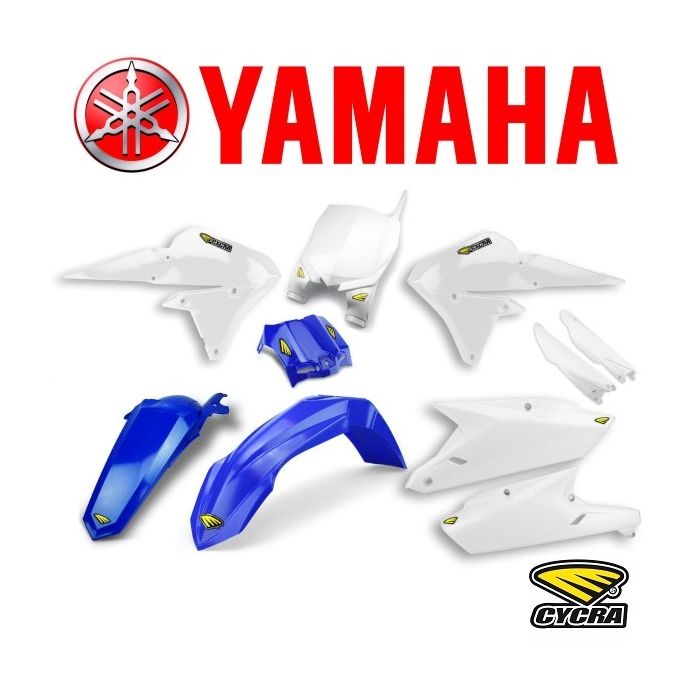 Cycra Complete Plastic Kit Set White Fits YAMAHA YZ250F 2019-2022